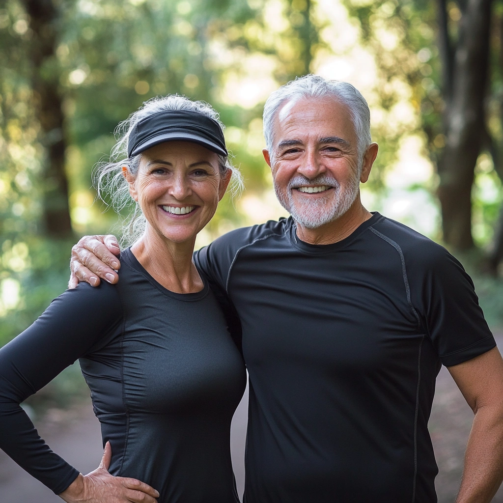 Активні пенсіонери займаються спортом